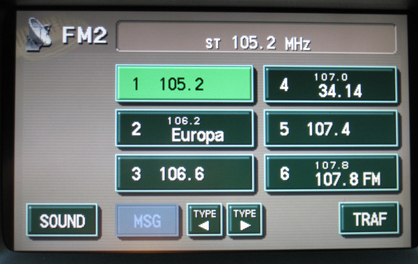 LC100 c 2002г.в. настройка шага FM